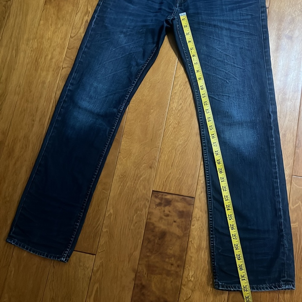 American Eagle Outfitters Y2K Men’s Blue Slim Straight Jeans Size 31 / 32 Casual - Picture 6 of 12